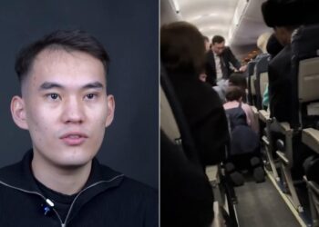 Студент ұшақта жүрегі тоқтап құлаған адамның өміріне араша түсті