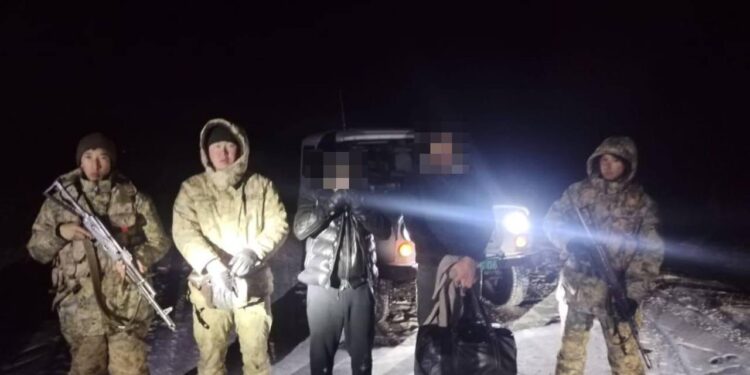 Қостанайда шекарадан заңсыз өтпек болған шетелдіктер ұсталды