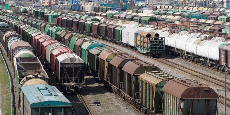 Шекарада картоп тиелген ондаған вагон тұр