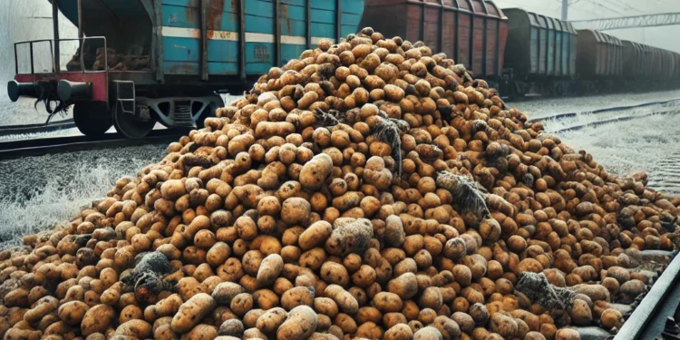 Мыңдаған тонна қазақстандық картоп шекарада шіріп кетті