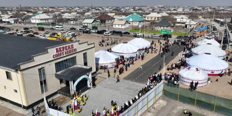 Шиелі ауданында дене шынықтыру-сауықтыру кешені ашылды