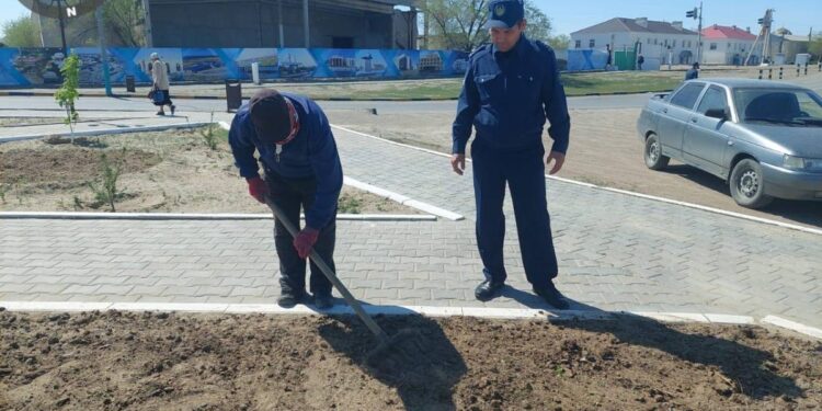 Арал ауданында 65 сотталған азамат мәжбүрлі еңбекке тартылған