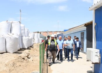 Облыс әкімі Қызылордадағы білім беру мекемелерінің құрылыс барысын көрді