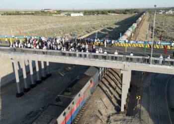 Темір жол арқылы өтетін көпір пайдалануға берілді