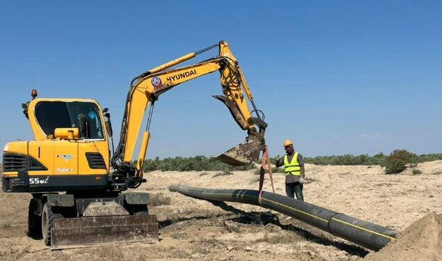 Қазалыда елді мекендерді газдандыру жұмыстары қарқынды жүруде