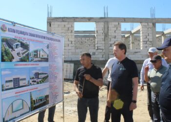 Спорт кешенінің құрылысымен танысты