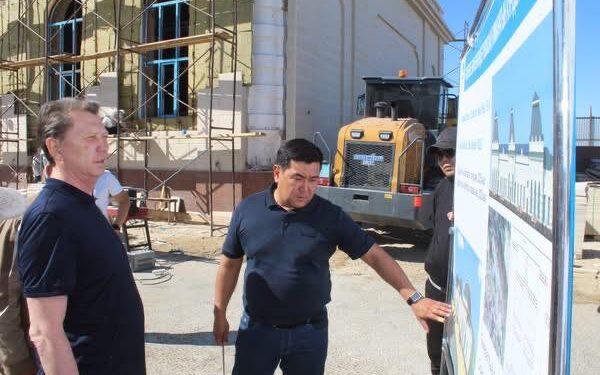 Қазалы теміржол вокзалының күрделі жөндеу жұмыстарымен танысты