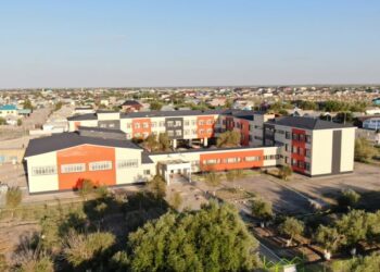 Қазалыдағы орта мектепте күрделі жөндеу жұмыстары жүргізілуде