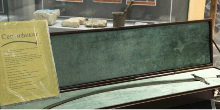 Батыр аманаты: Жанқожаның қылышы Қазалы музейінен орын алды