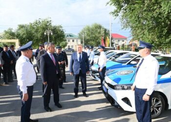 Қазалы полициясына 7 жаңа қызметтік автокөлік берілді