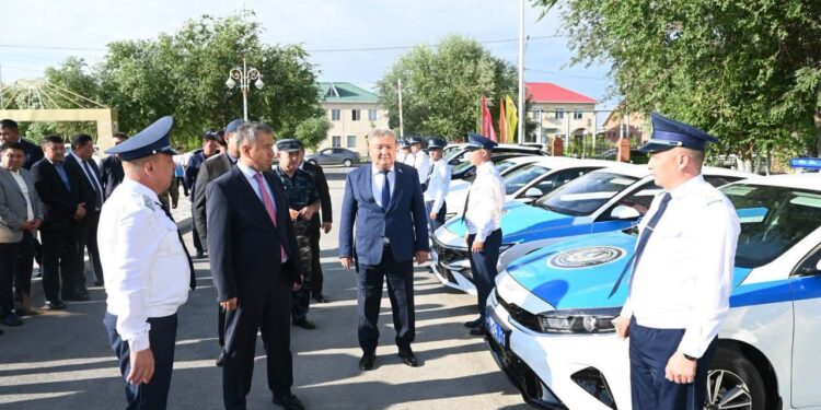Қазалы полициясына 7 жаңа қызметтік автокөлік берілді