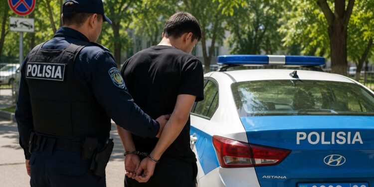 Жамбыл облысында интернет-алаяқтарға көмектескен 22 жастағы курьер ұсталды