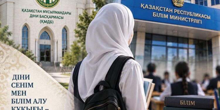 ҚМДБ Білім министрлігінің орамал саясатына қарсы шықты: «Діни үкім өзгермейді»